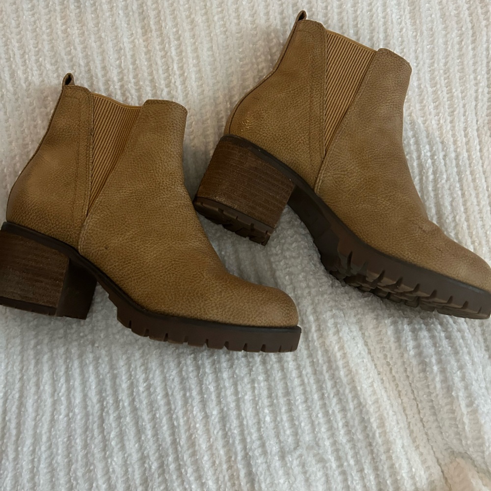 MIA Tan Ankle Boots